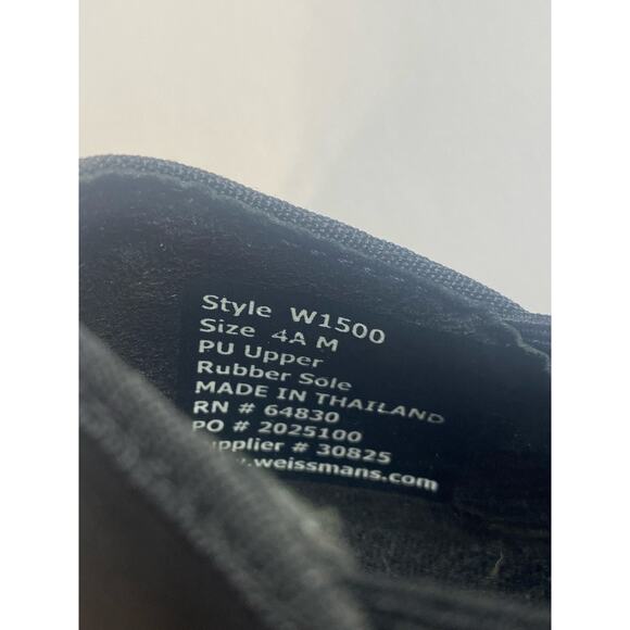 Weissman Black Slip-on Tap Dance Shoe black Size 4AM Style W1500 - Picture 4 of 8